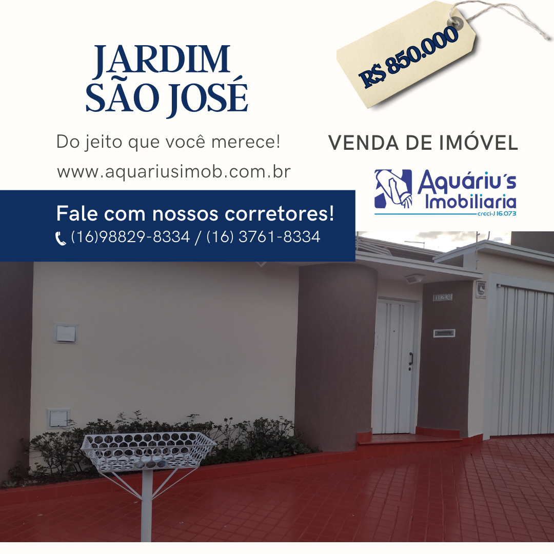JARDIM SÃO JOSÉ – R$ 850 Mil