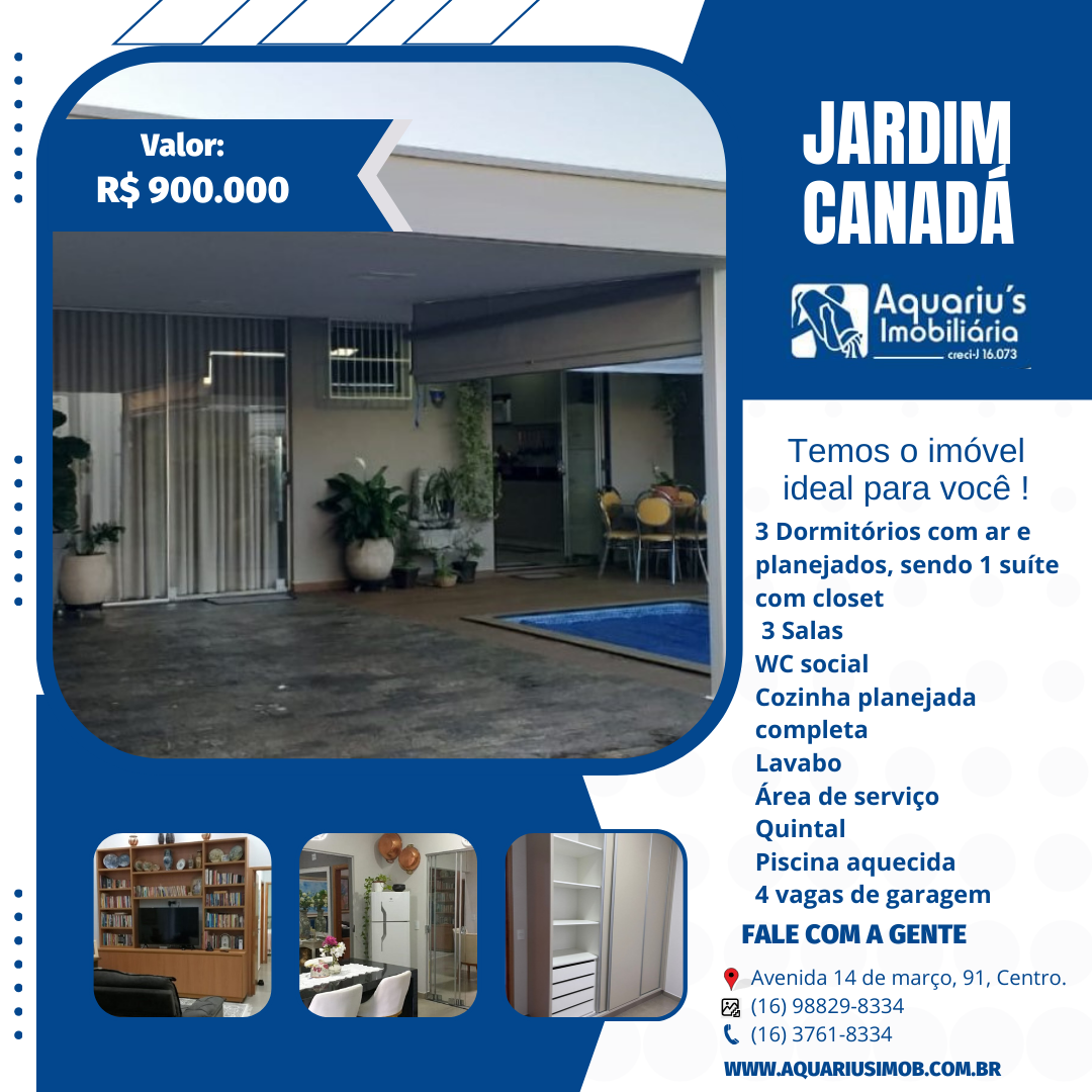 JARDIM CANADÁ  R$ 900 mil